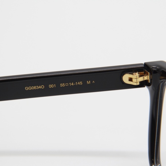 NEW GUCCI CAT-EYE EYEGLASSES GG0634O 001 BLACK GUCCI WOMEN'S EYEWEAR GG0634O - Picture 10 of 12